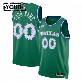 Barn Dallas Mavericks Tröja Skräddarsydda Nike 2025-26 Classic Edition Grön Swingman